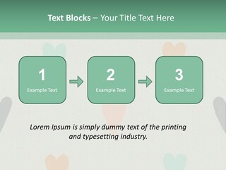 A Group Of Hearts On A Wall With A Green Background PowerPoint Template