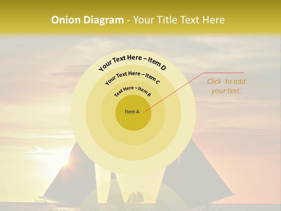 Two Sailboats In The Ocean At Sunset Powerpoint Template PowerPoint Template
