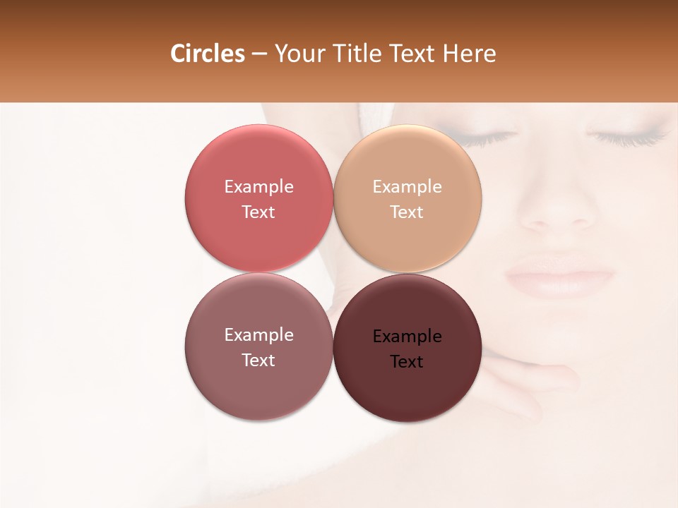 A Woman Getting A Massage With Her Hands On Her Head PowerPoint Template