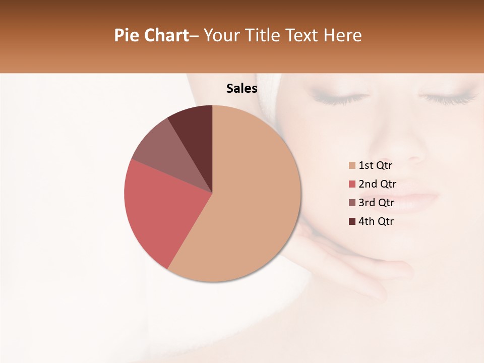 A Woman Getting A Massage With Her Hands On Her Head PowerPoint Template