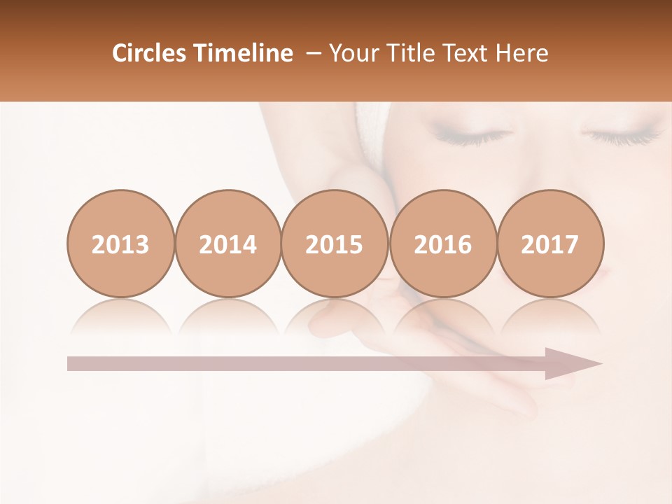 A Woman Getting A Massage With Her Hands On Her Head PowerPoint Template