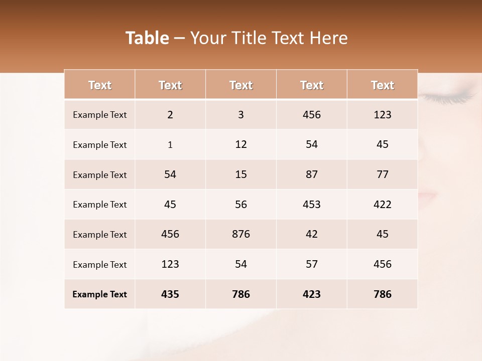 A Woman Getting A Massage With Her Hands On Her Head PowerPoint Template