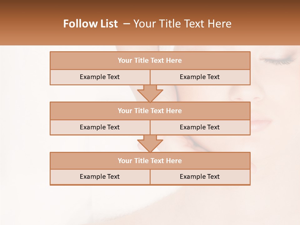 A Woman Getting A Massage With Her Hands On Her Head PowerPoint Template