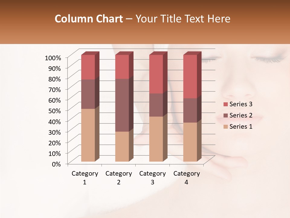 A Woman Getting A Massage With Her Hands On Her Head PowerPoint Template