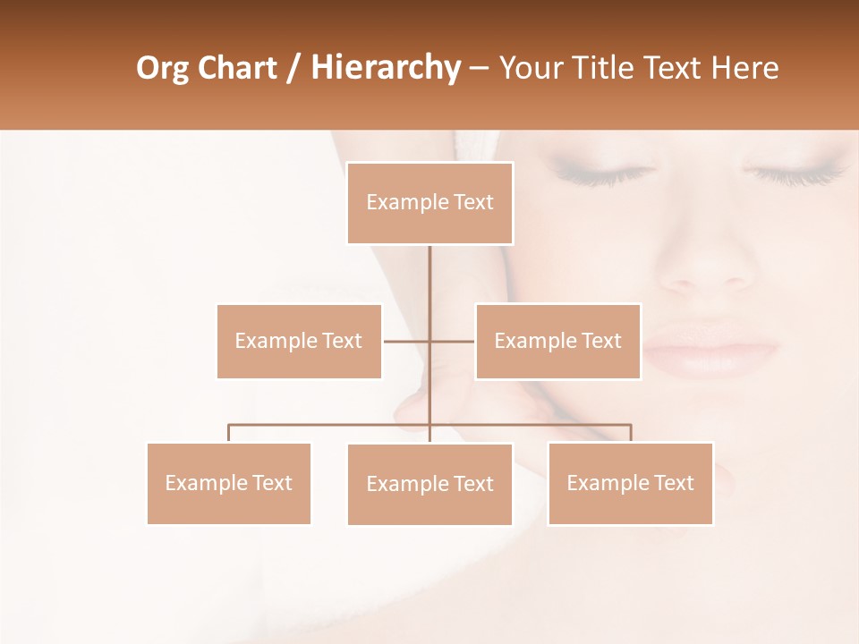 A Woman Getting A Massage With Her Hands On Her Head PowerPoint Template