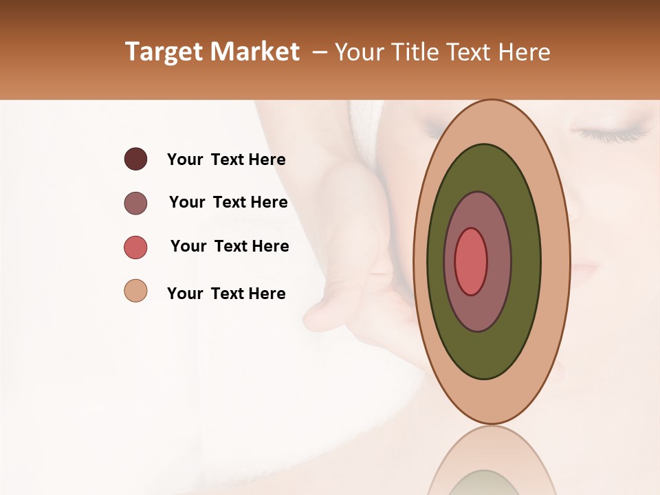 A Woman Getting A Massage With Her Hands On Her Head PowerPoint Template