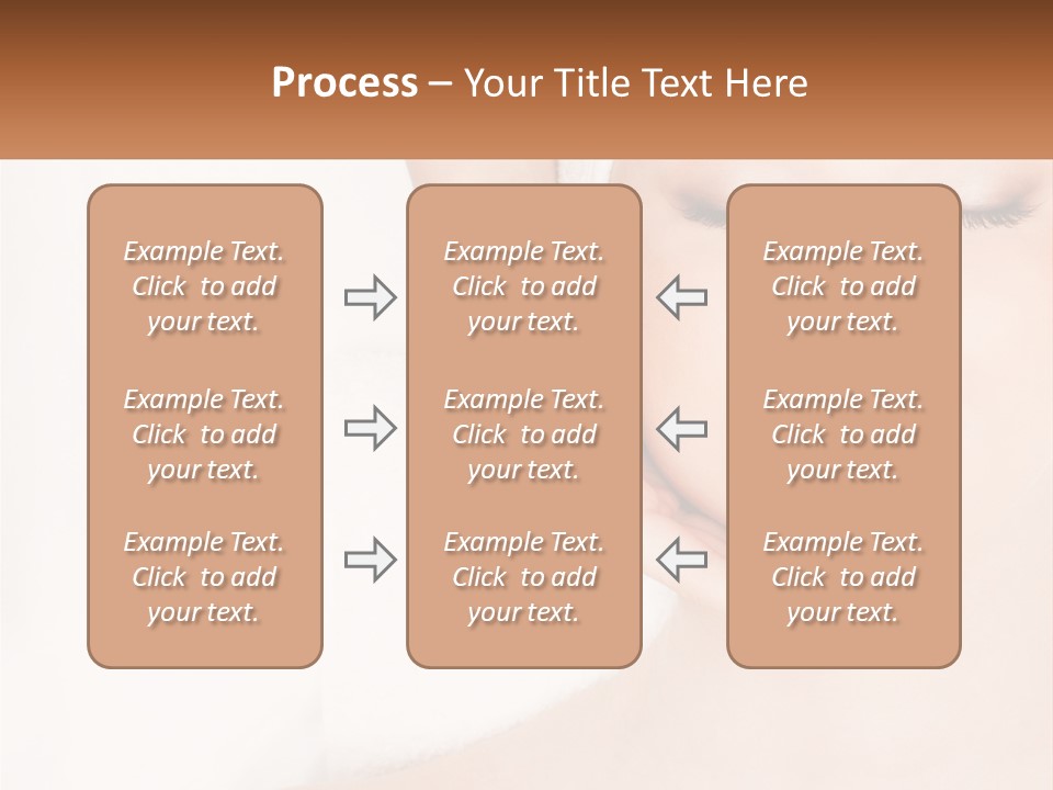 A Woman Getting A Massage With Her Hands On Her Head PowerPoint Template