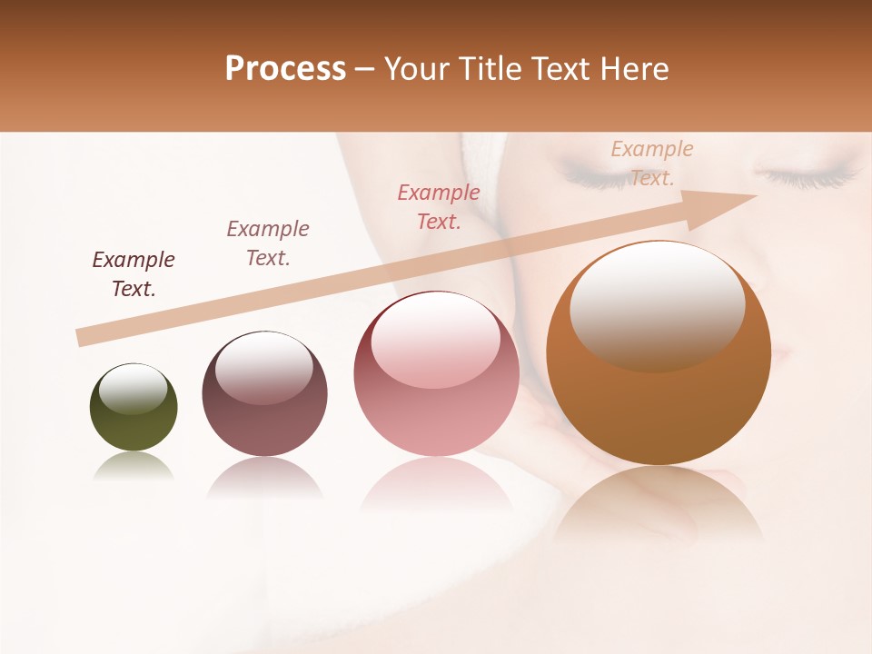 A Woman Getting A Massage With Her Hands On Her Head PowerPoint Template