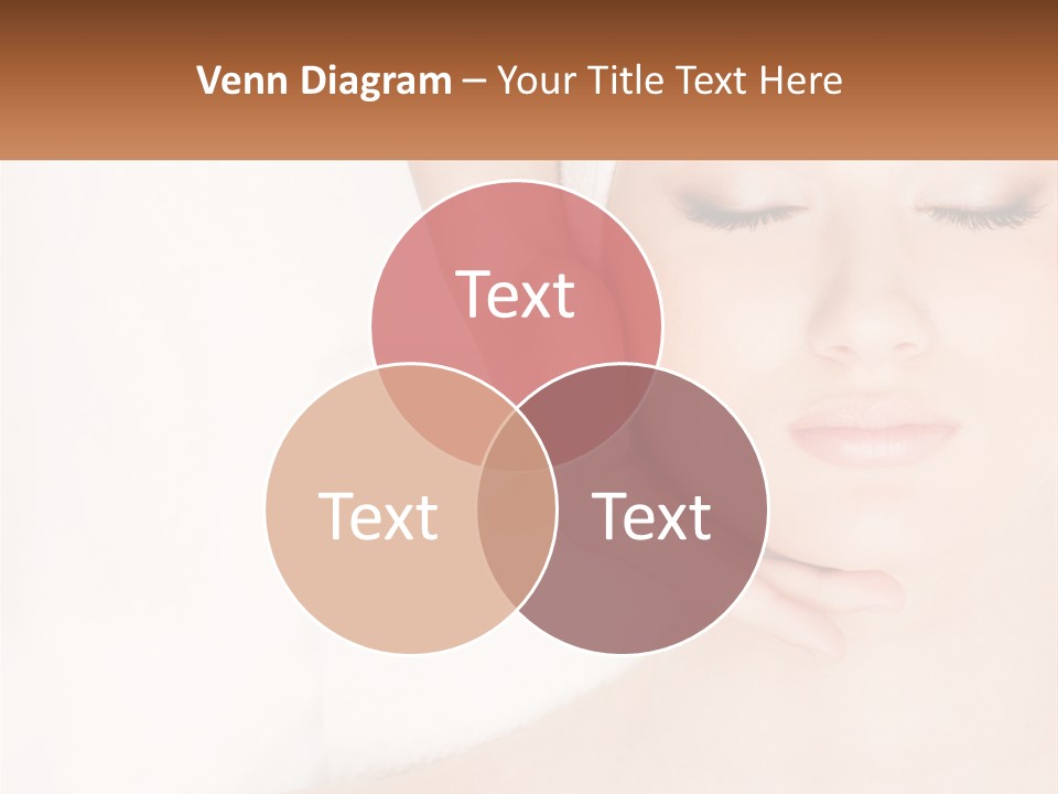 A Woman Getting A Massage With Her Hands On Her Head PowerPoint Template