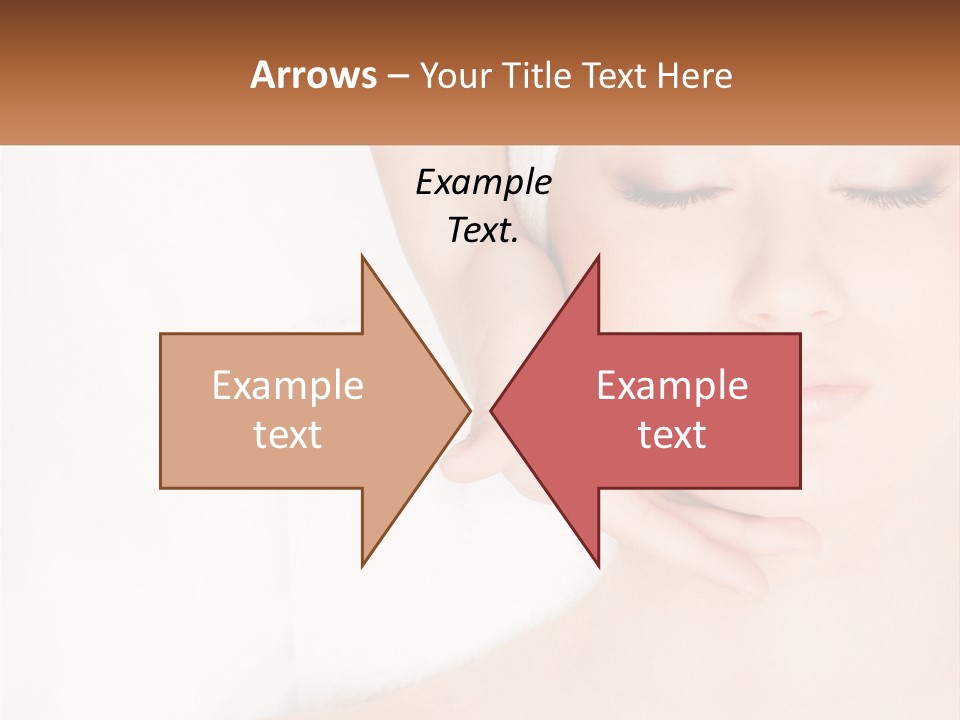 A Woman Getting A Massage With Her Hands On Her Head PowerPoint Template