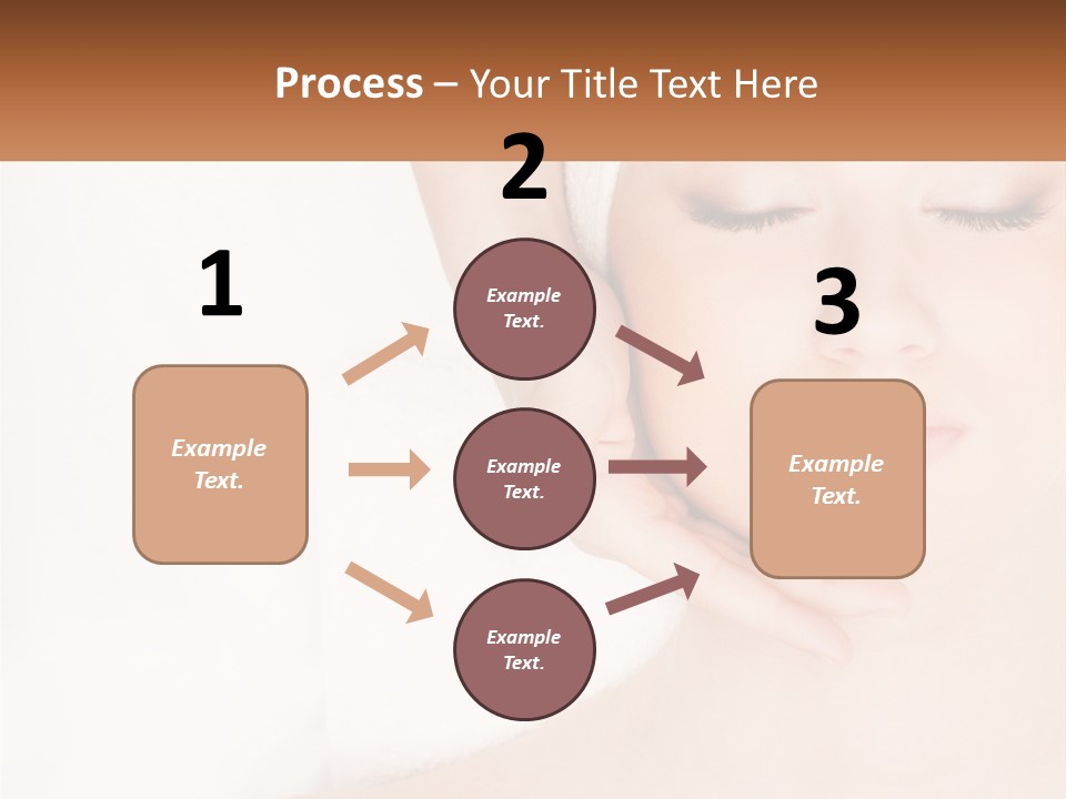 A Woman Getting A Massage With Her Hands On Her Head PowerPoint Template