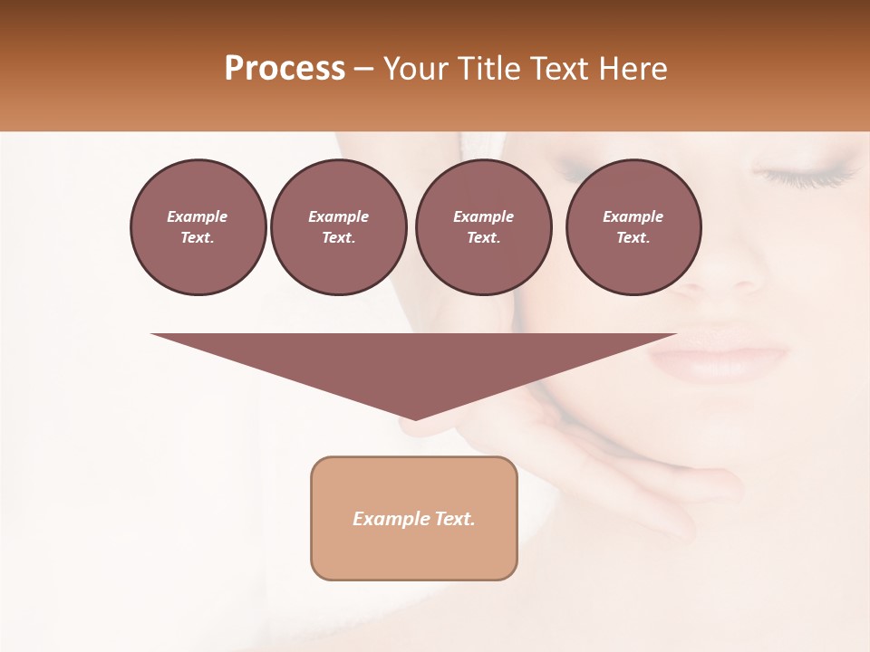 A Woman Getting A Massage With Her Hands On Her Head PowerPoint Template