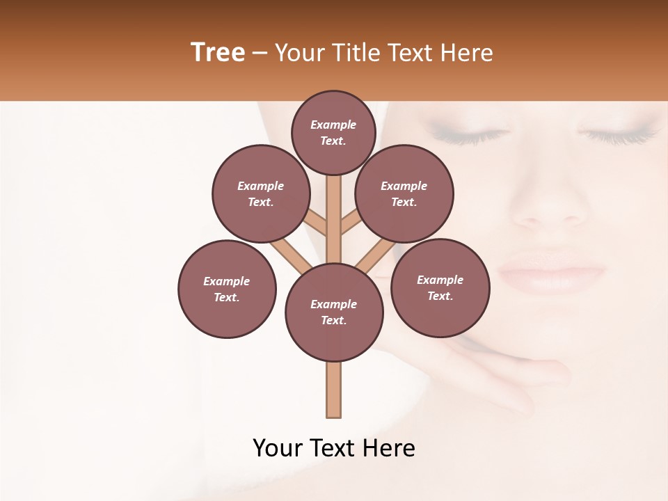 A Woman Getting A Massage With Her Hands On Her Head PowerPoint Template
