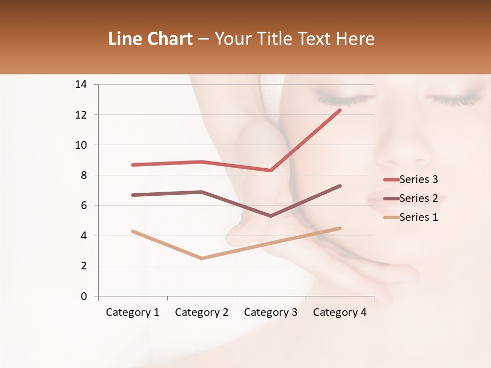 A Woman Getting A Massage With Her Hands On Her Head PowerPoint Template