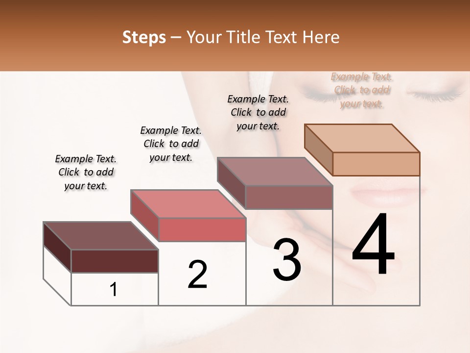 A Woman Getting A Massage With Her Hands On Her Head PowerPoint Template