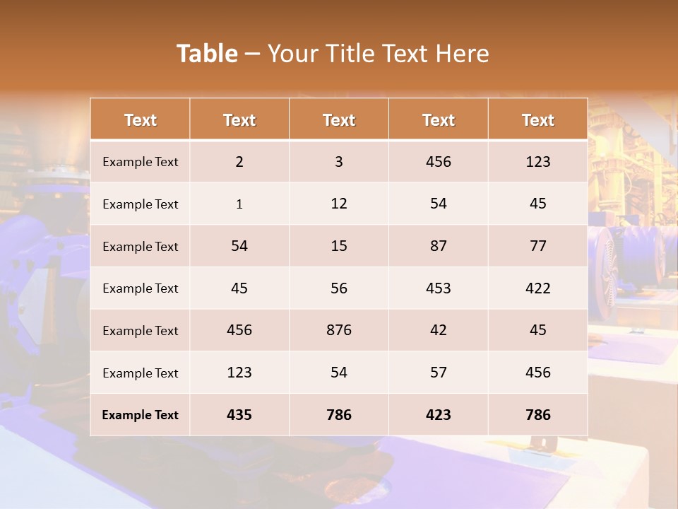 A Large Industrial Power Plant With Blue Pipes PowerPoint Template
