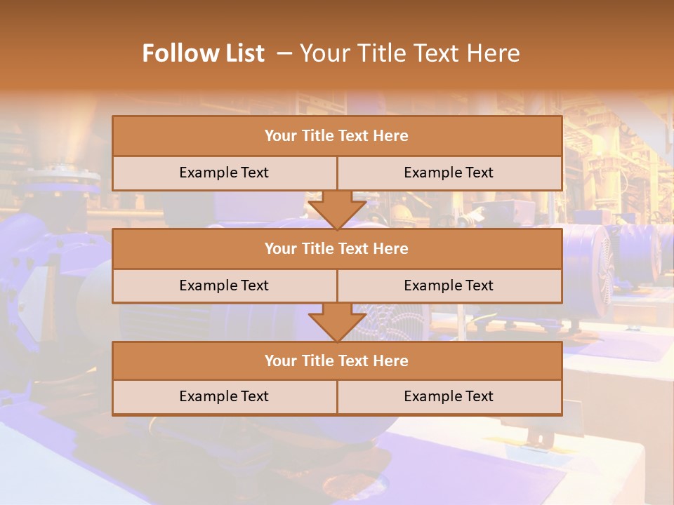 A Large Industrial Power Plant With Blue Pipes PowerPoint Template