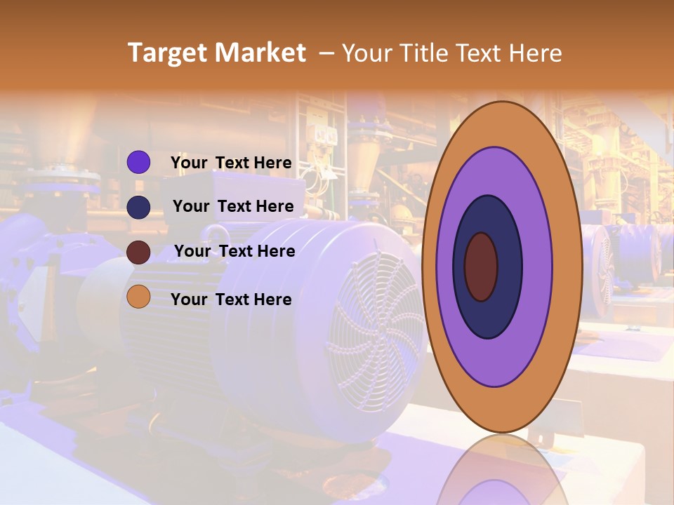 A Large Industrial Power Plant With Blue Pipes PowerPoint Template