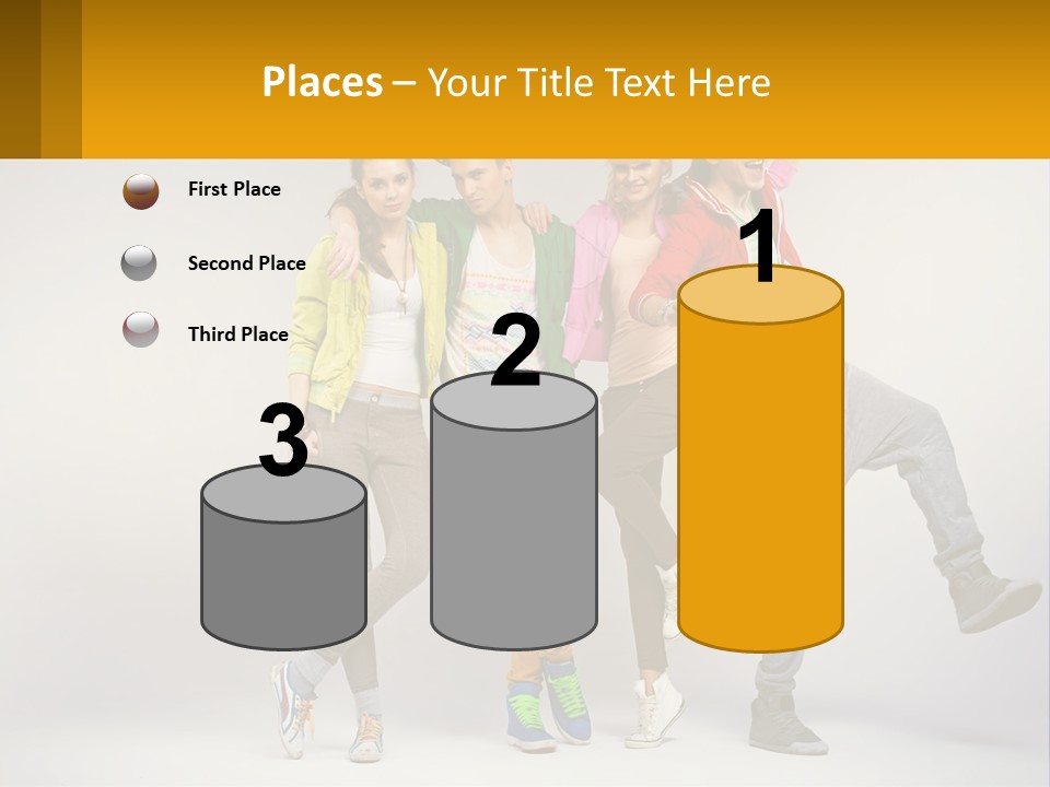 A Group Of Young People Jumping In The Air PowerPoint Template