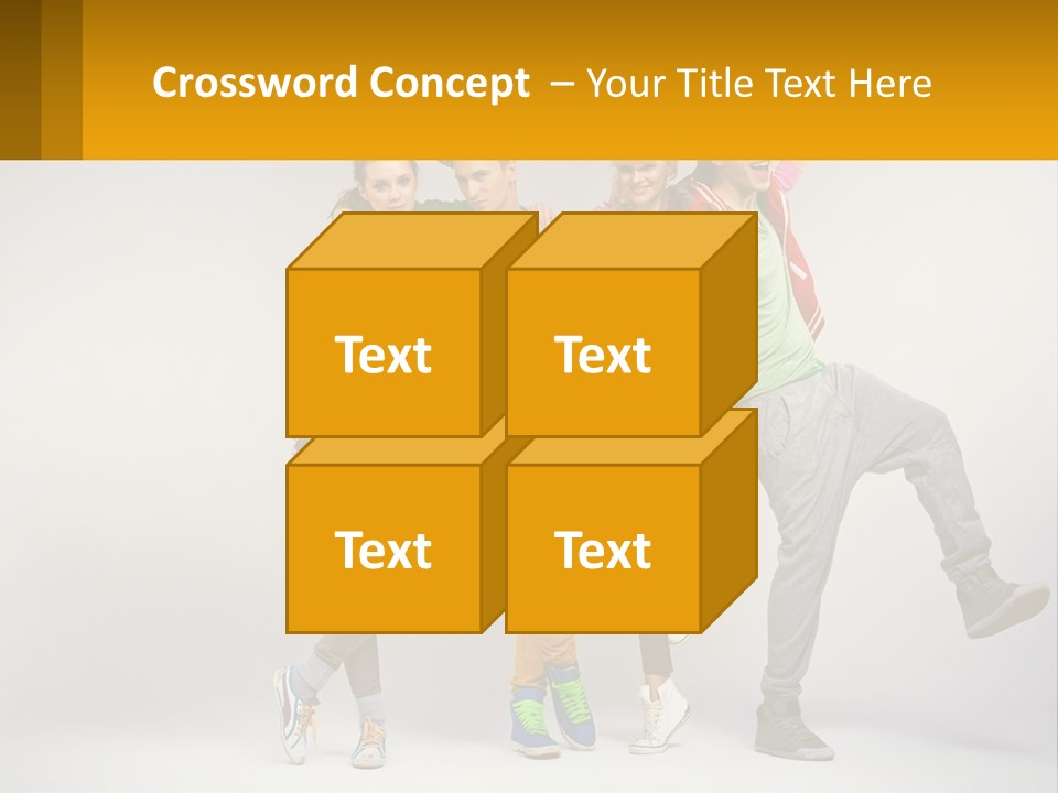A Group Of Young People Jumping In The Air PowerPoint Template