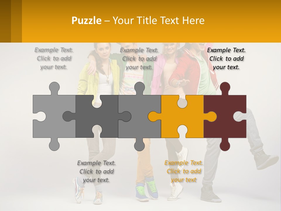 A Group Of Young People Jumping In The Air PowerPoint Template