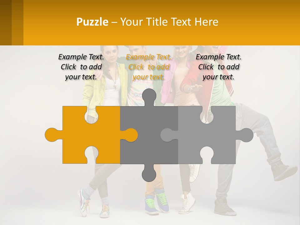 A Group Of Young People Jumping In The Air PowerPoint Template