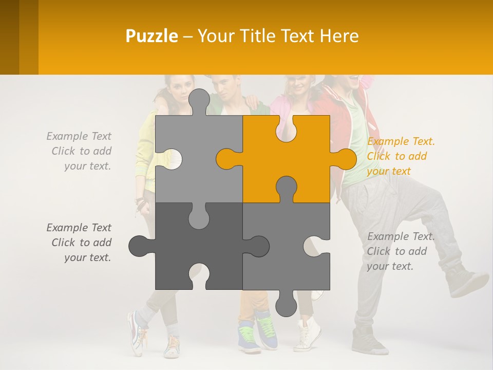 A Group Of Young People Jumping In The Air PowerPoint Template