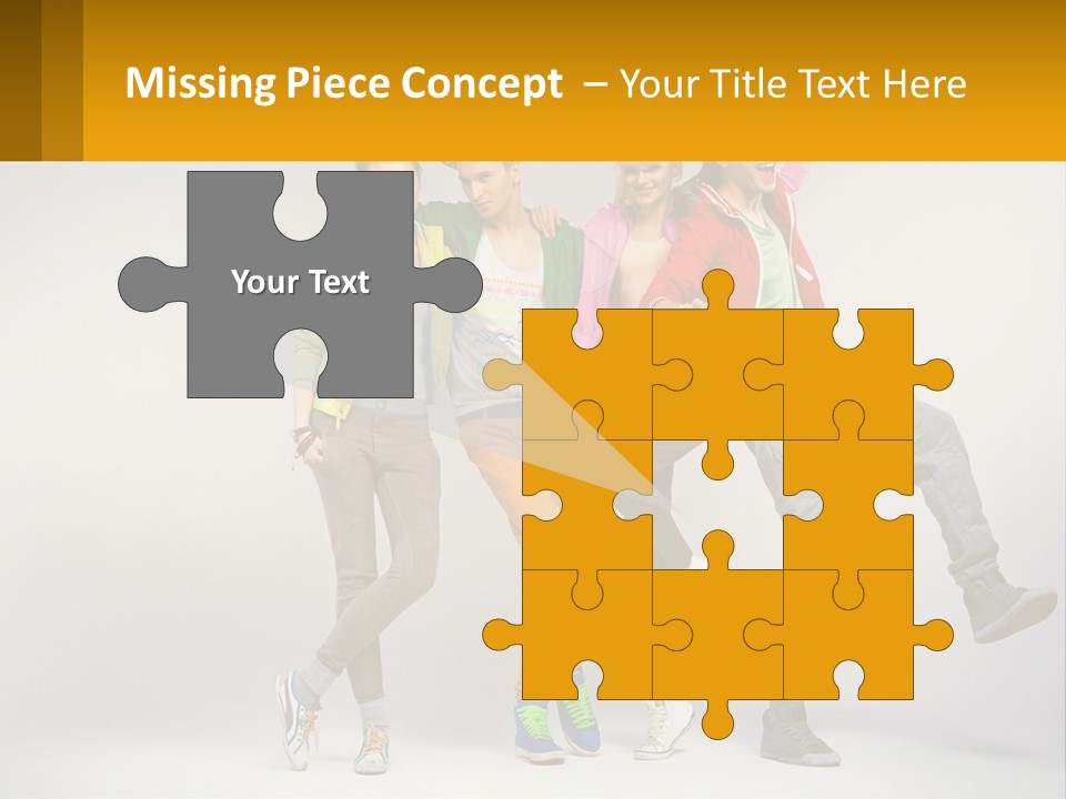 A Group Of Young People Jumping In The Air PowerPoint Template