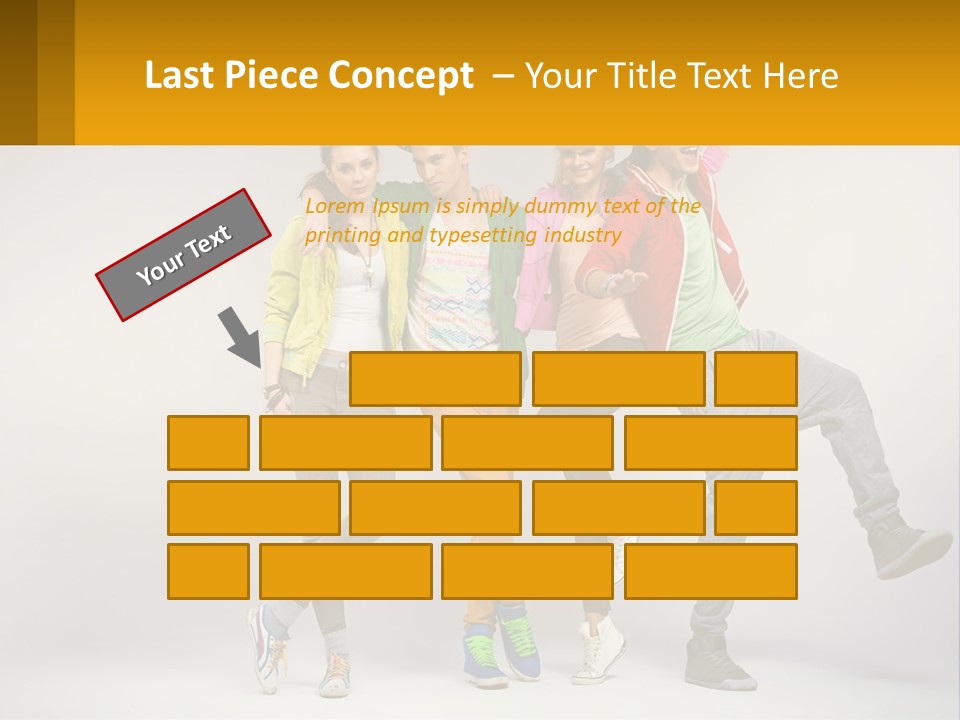 A Group Of Young People Jumping In The Air PowerPoint Template