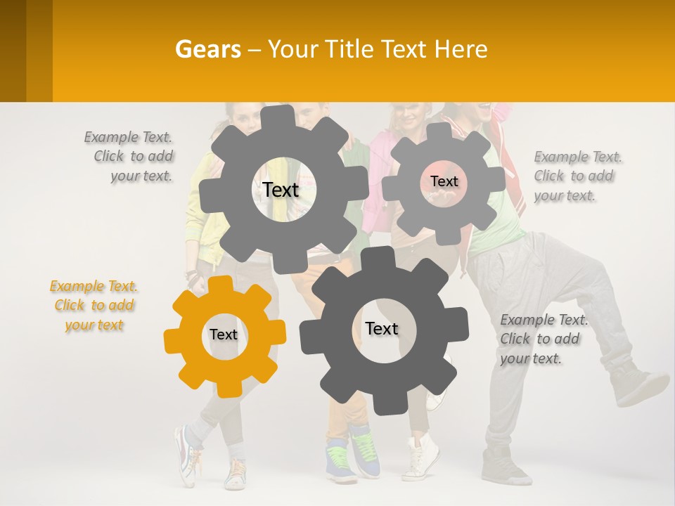 A Group Of Young People Jumping In The Air PowerPoint Template