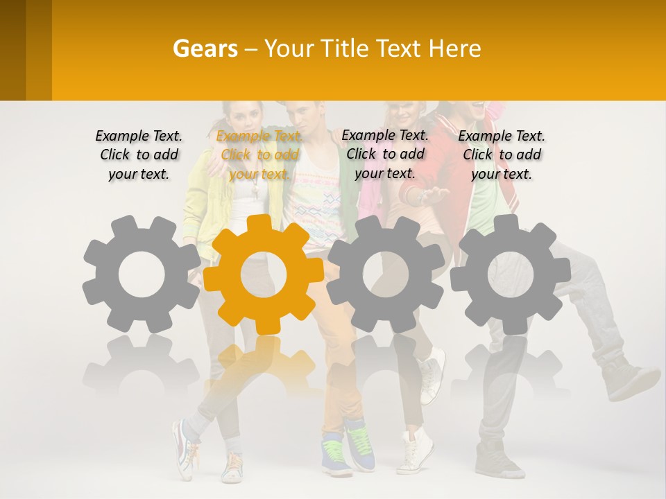 A Group Of Young People Jumping In The Air PowerPoint Template