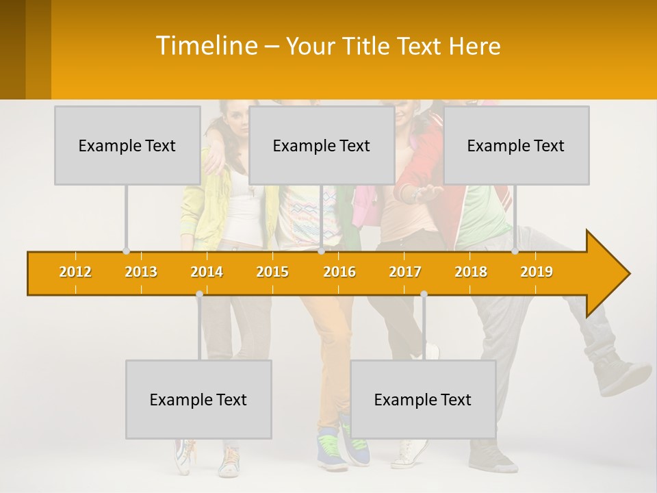 A Group Of Young People Jumping In The Air PowerPoint Template