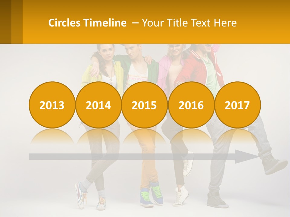 A Group Of Young People Jumping In The Air PowerPoint Template