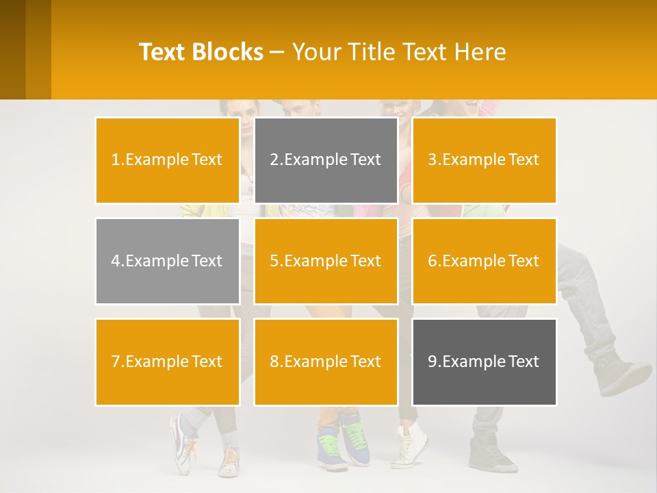 A Group Of Young People Jumping In The Air PowerPoint Template