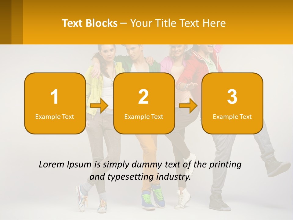 A Group Of Young People Jumping In The Air PowerPoint Template