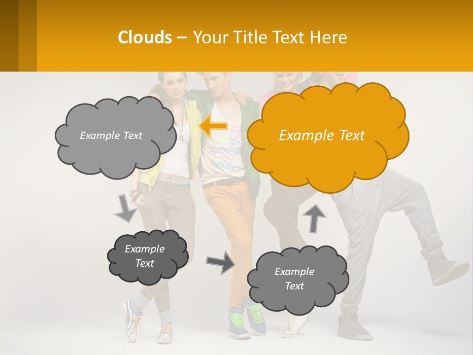 A Group Of Young People Jumping In The Air PowerPoint Template