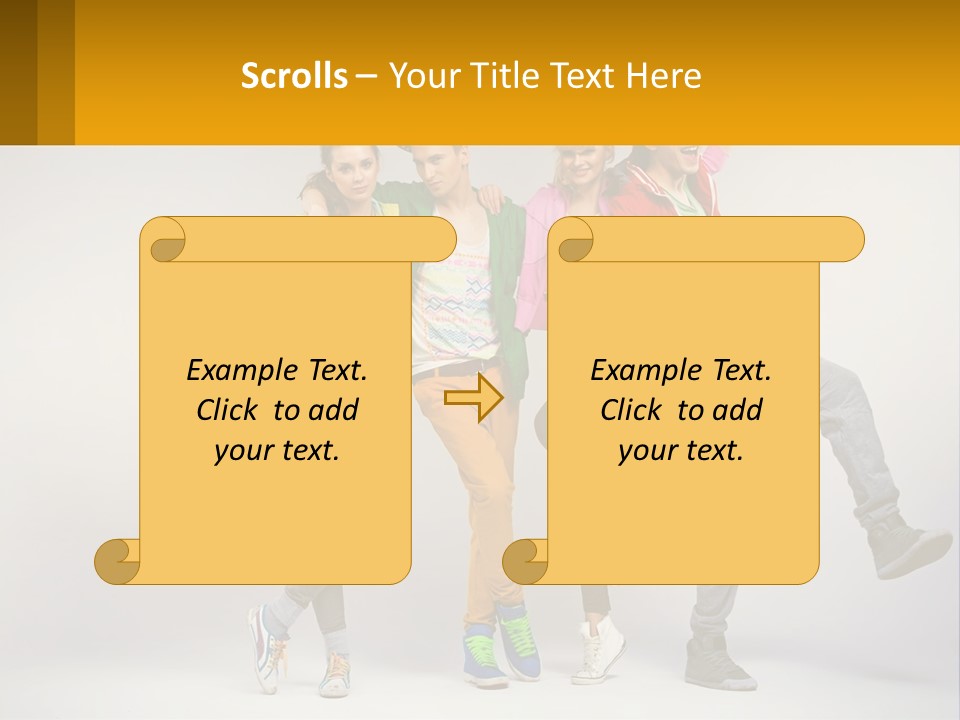 A Group Of Young People Jumping In The Air PowerPoint Template