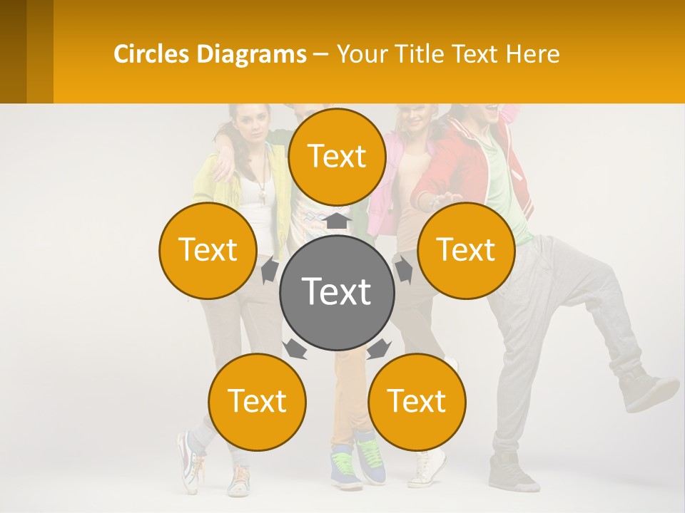 A Group Of Young People Jumping In The Air PowerPoint Template