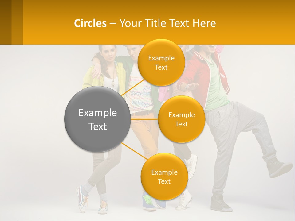 A Group Of Young People Jumping In The Air PowerPoint Template