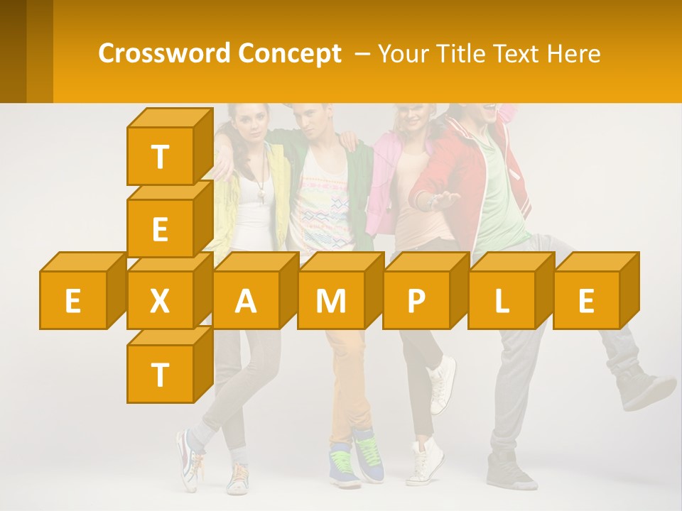 A Group Of Young People Jumping In The Air PowerPoint Template