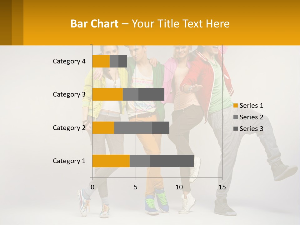 A Group Of Young People Jumping In The Air PowerPoint Template