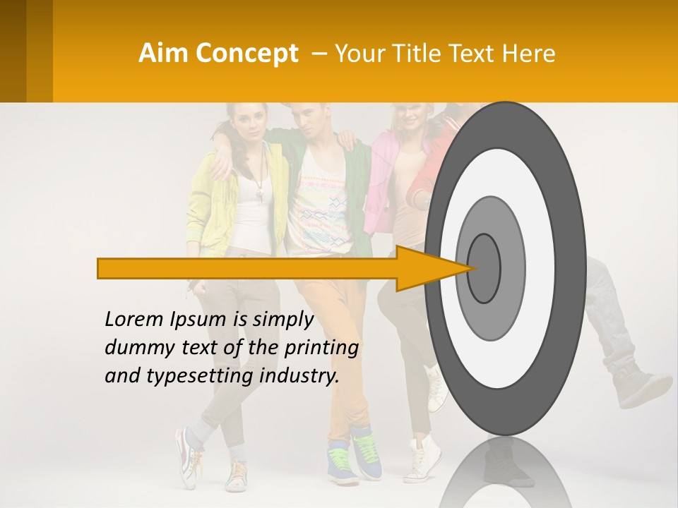 A Group Of Young People Jumping In The Air PowerPoint Template