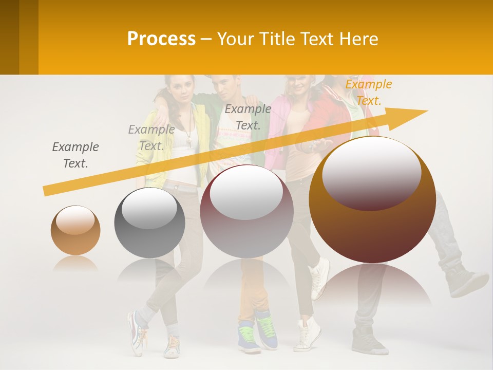 A Group Of Young People Jumping In The Air PowerPoint Template