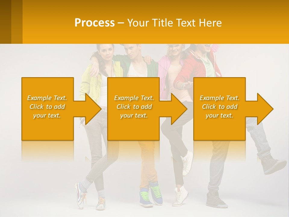 A Group Of Young People Jumping In The Air PowerPoint Template