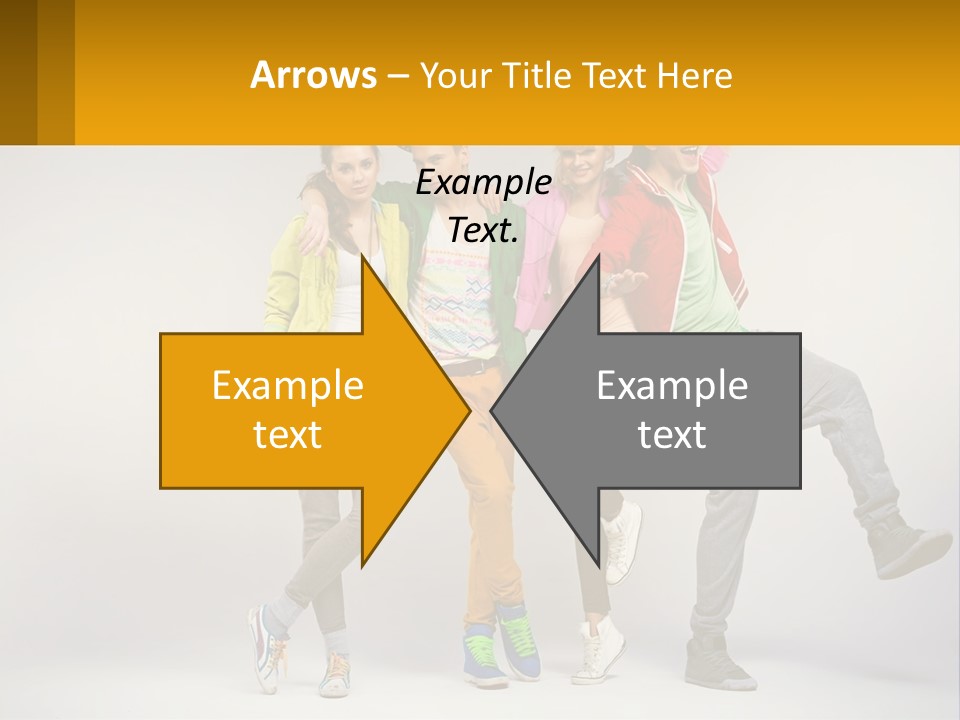 A Group Of Young People Jumping In The Air PowerPoint Template