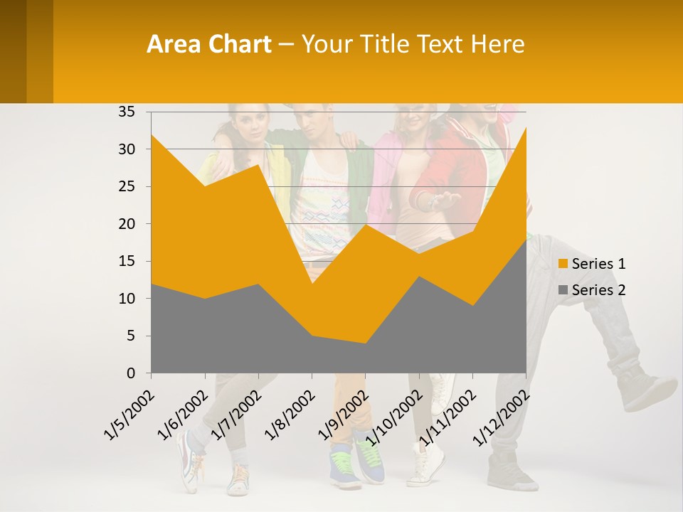A Group Of Young People Jumping In The Air PowerPoint Template