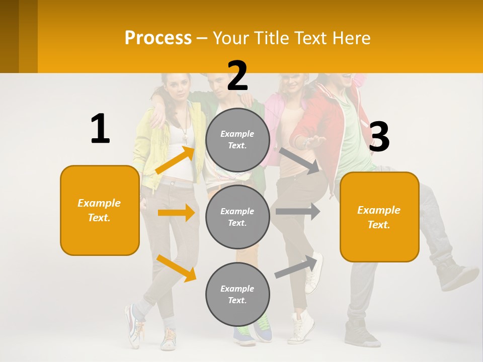 A Group Of Young People Jumping In The Air PowerPoint Template