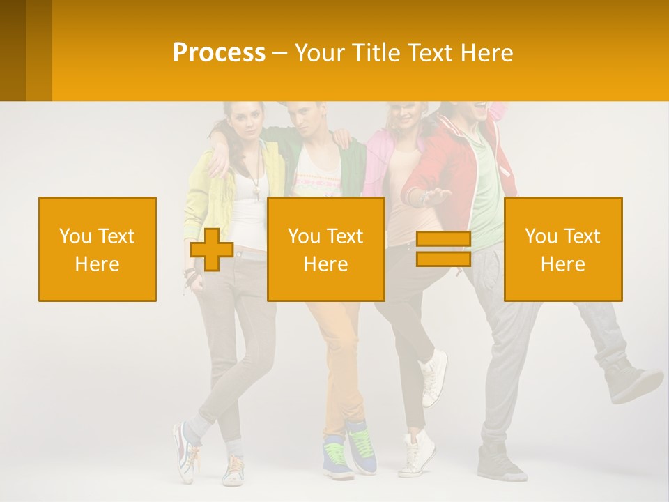 A Group Of Young People Jumping In The Air PowerPoint Template