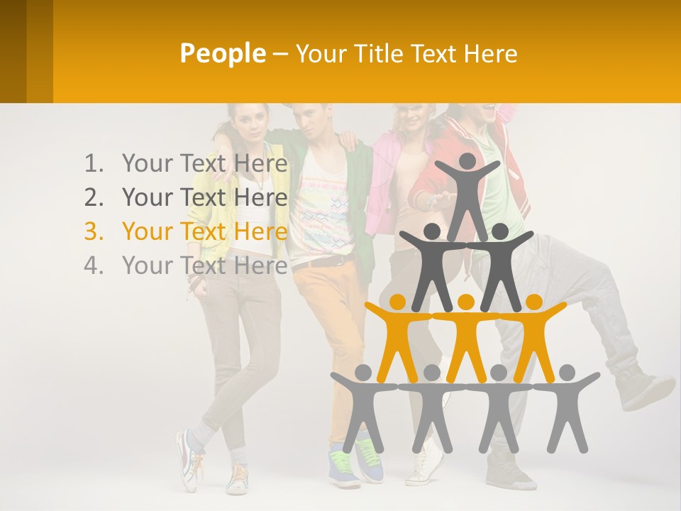 A Group Of Young People Jumping In The Air PowerPoint Template