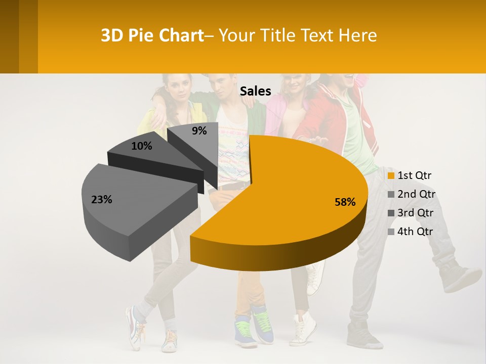 A Group Of Young People Jumping In The Air PowerPoint Template